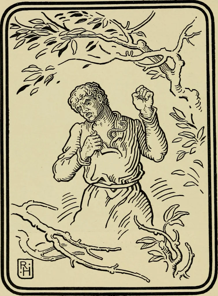 An illustration from The fables of Æsop, selected, told anew and their history traced, 1894, leaf 73