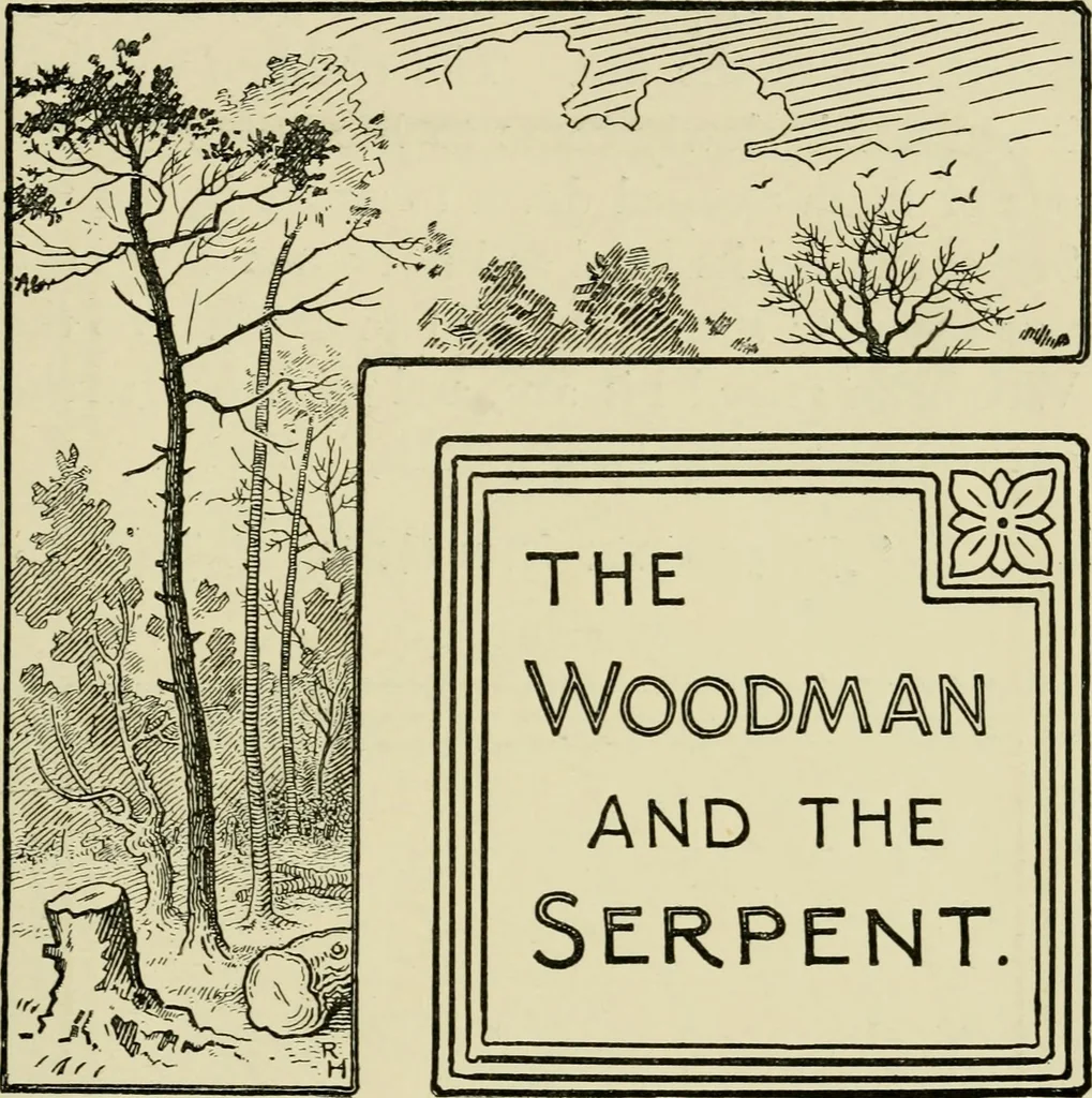 An illustration from The fables of Æsop, selected, told anew and their history traced, 1894, leaf 74