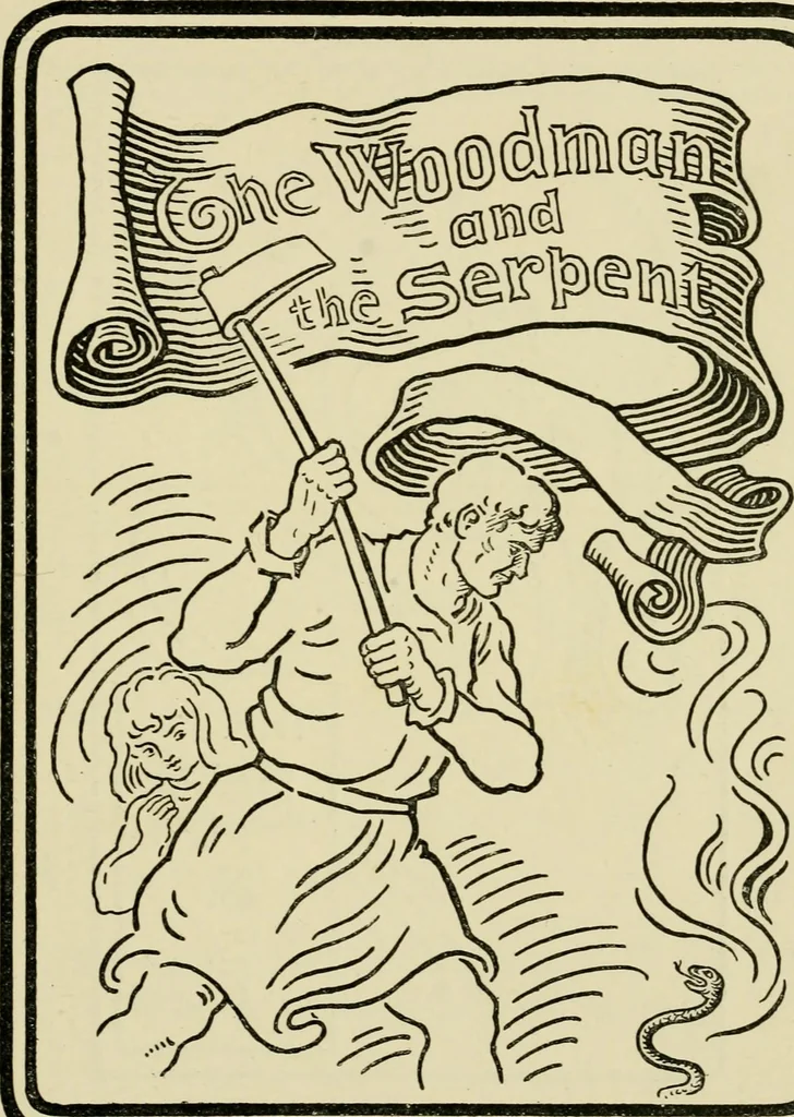 An illustration from The fables of Æsop, selected, told anew and their history traced, 1894, leaf 76