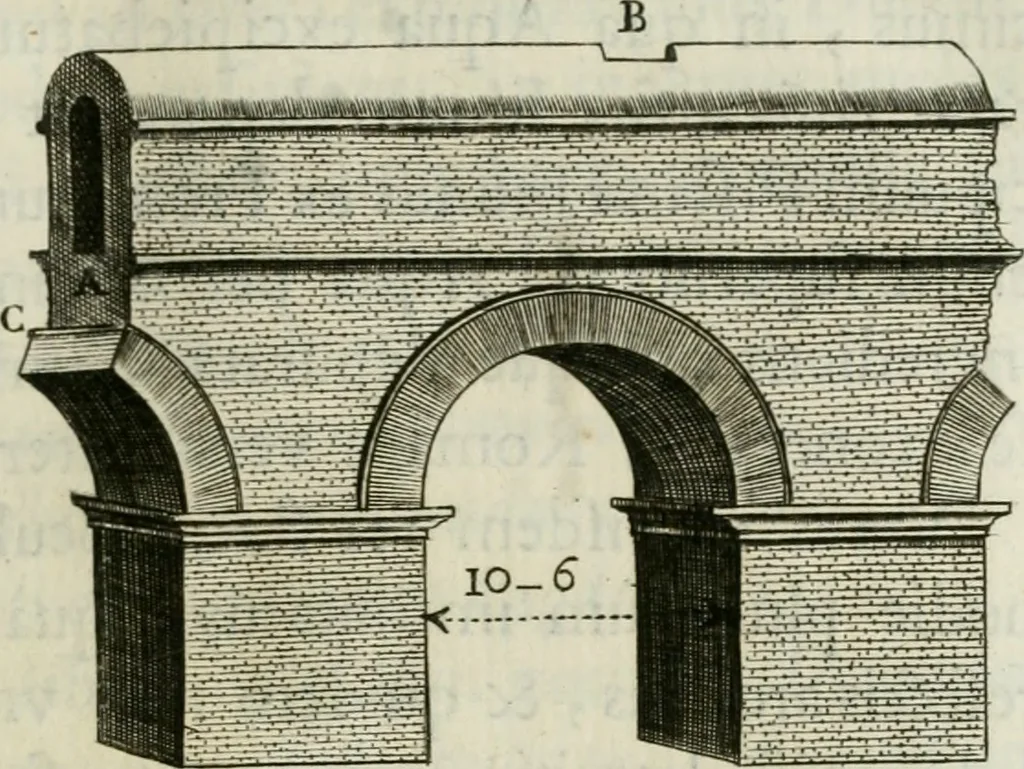 An illustration from Raph. Fabretti Gasparis f. Vrbinatis De aquis et aquaeductibus veteris Romae dissertationes tres, 1680, leaf 16