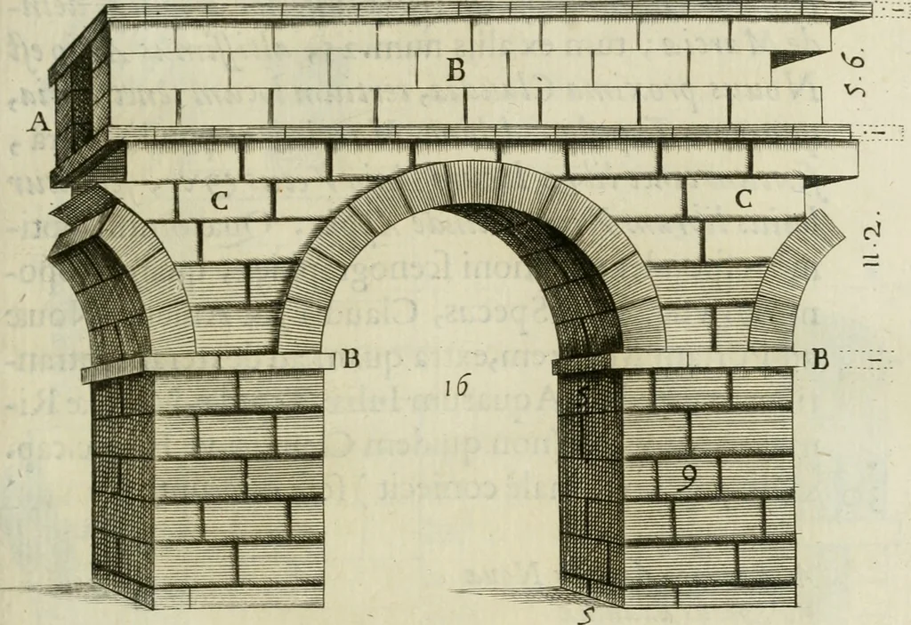 An illustration from Raph. Fabretti Gasparis f. Vrbinatis De aquis et aquaeductibus veteris Romae dissertationes tres, 1680, leaf 24