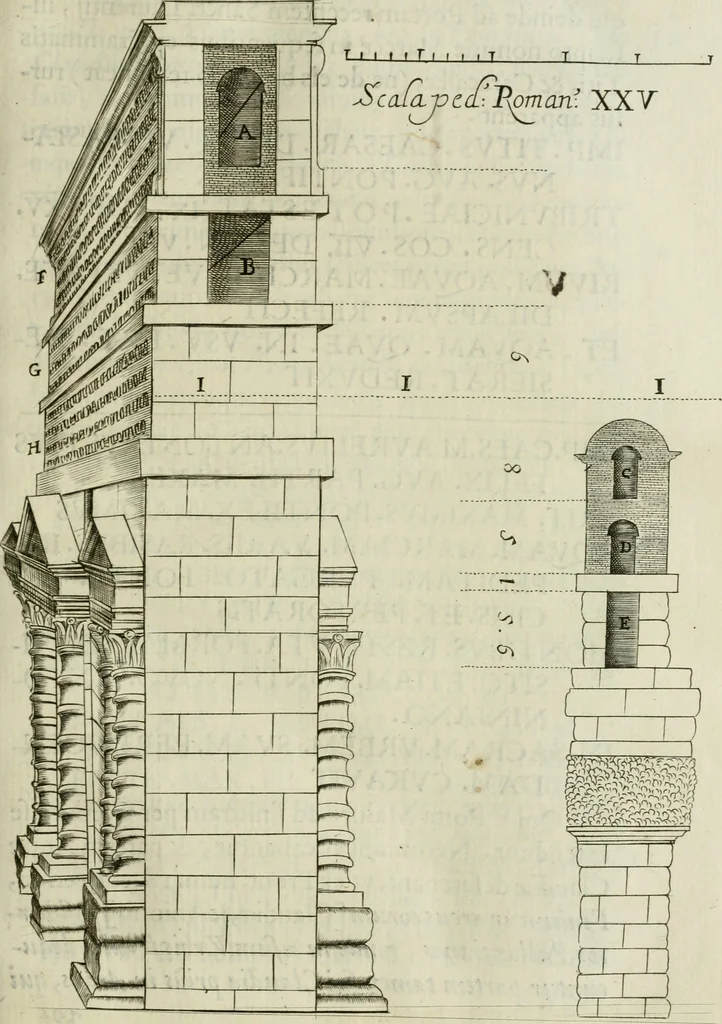 An illustration from Raph. Fabretti Gasparis f. Vrbinatis De aquis et aquaeductibus veteris Romae dissertationes tres, 1680, leaf 26