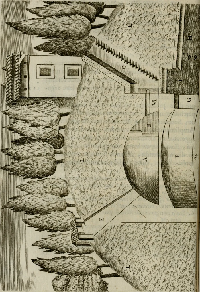 An illustration from Raph. Fabretti Gasparis f. Vrbinatis De aquis et aquaeductibus veteris Romae dissertationes tres, 1680, leaf 67