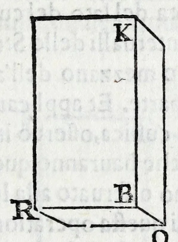 An illustration from Fabrica, et vso del compasso di proportione : doue insegna à gli artefici il modo di fare in esso le necessarie diuisioni, e con varij problemi vsuali mostra l'vtilità di questo stromento, 1664, leaf 103
