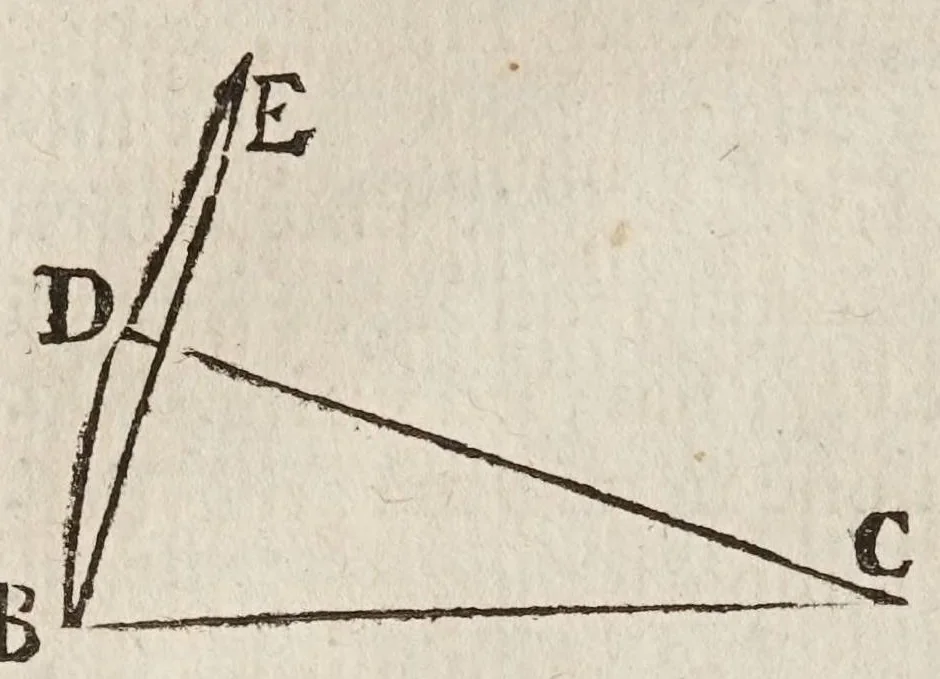 An illustration from Fabrica, et vso del compasso di proportione : doue insegna à gli artefici il modo di fare in esso le necessarie diuisioni, e con varij problemi vsuali mostra l'vtilità di questo stromento, 1664, leaf 432
