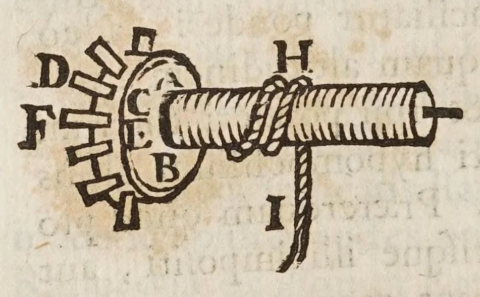 An illustration from Fabrica, et vso del compasso di proportione : doue insegna à gli artefici il modo di fare in esso le necessarie diuisioni, e con varij problemi vsuali mostra l'vtilità di questo stromento, 1664, leaf 526