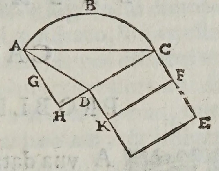 An illustration from Fabrica et vso del compasso polimetro, 1633, leaf 111