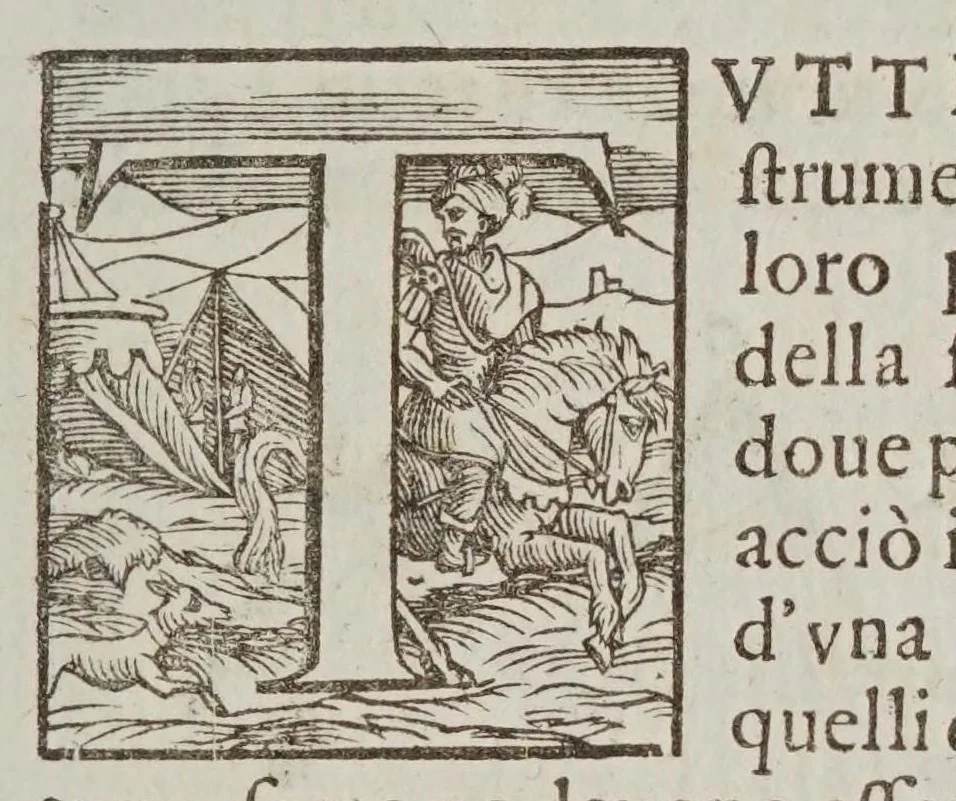 An illustration from Fabrica et vso del compasso polimetro, 1633, leaf 19