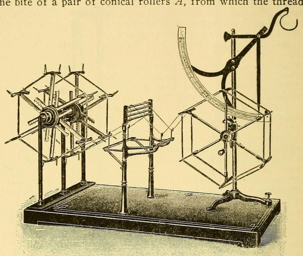 An illustration from Fabric analysis; covering wool, worsted, silk, cotton, artificial silk, etc. from fiber to finished fabric, 1920, leaf 154