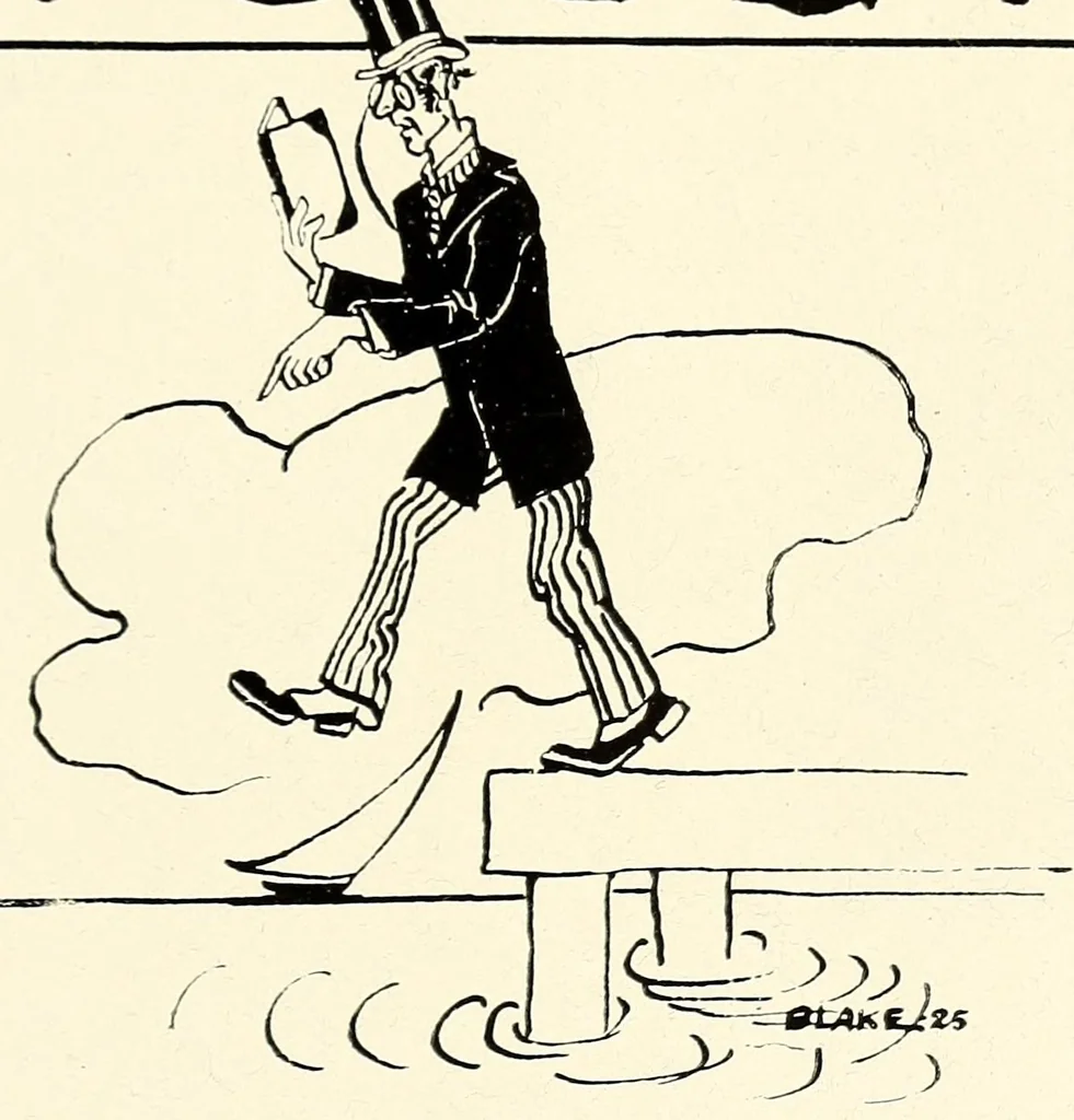 An illustration from The Fabricator : New Bedford Textile School yearbook, 1924, leaf 19