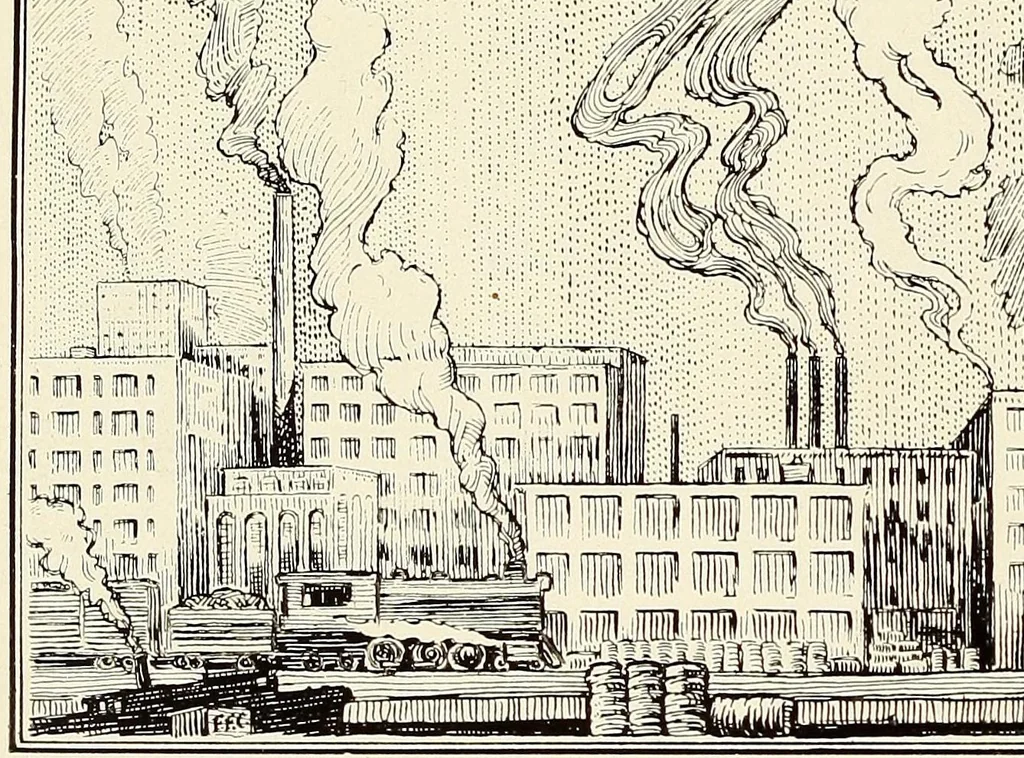 An illustration from The Fabricator : New Bedford Textile School yearbook, 1924, leaf 88