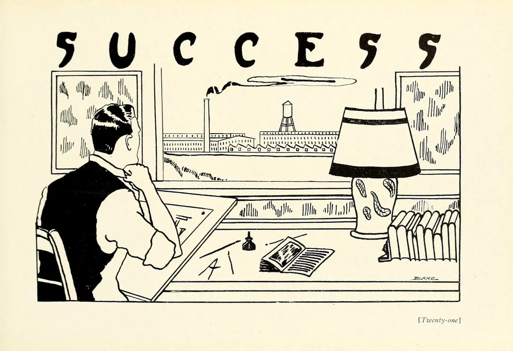 An illustration from The Fabricator : New Bedford Textile School yearbook, 1925, leaf 27