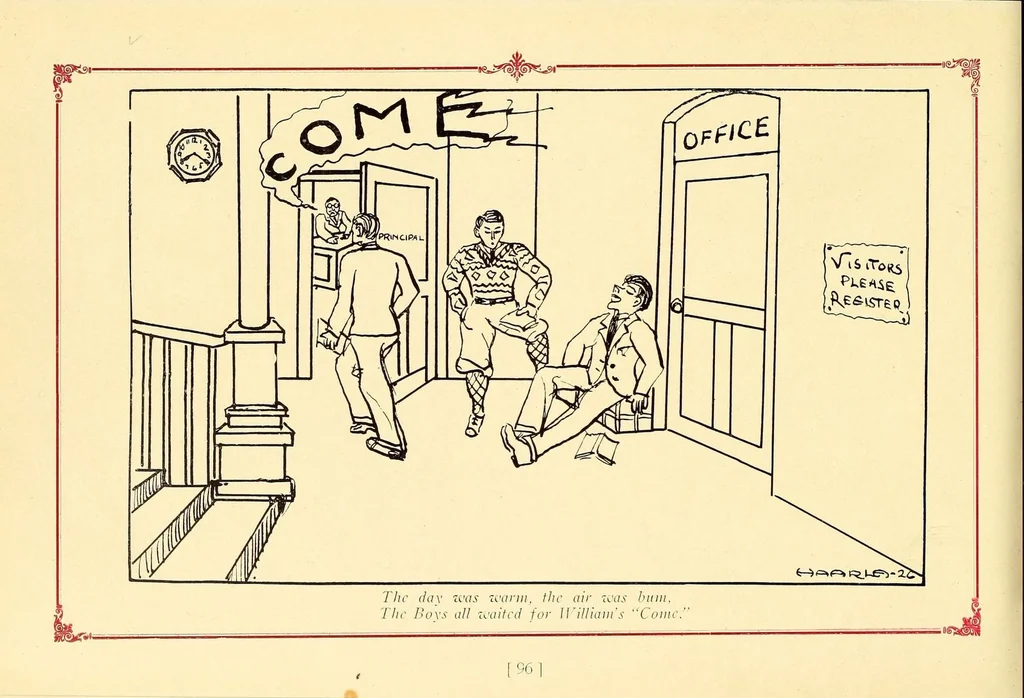 An illustration from The Fabricator : New Bedford Textile School yearbook, 1926, leaf 102