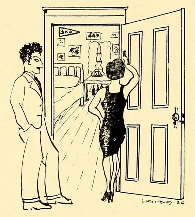 An illustration from The Fabricator : New Bedford Textile School yearbook, 1926, leaf 108