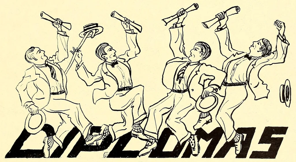 An illustration from The Fabricator : New Bedford Textile School yearbook, 1926, leaf 31