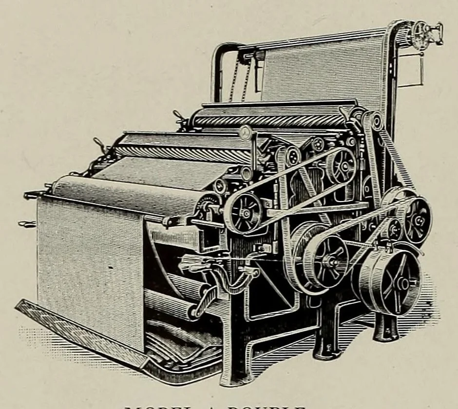An illustration from The Fabricator : New Bedford Textile School yearbook, 1927, leaf 104