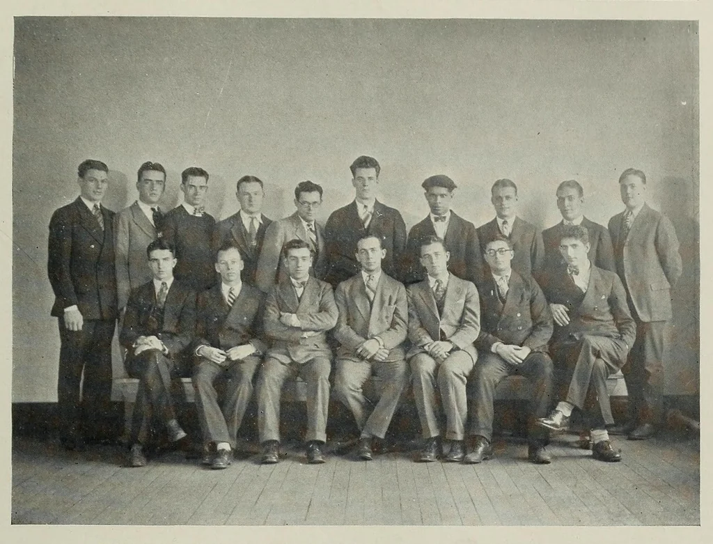 An illustration from The Fabricator : New Bedford Textile School yearbook, 1927, leaf 23