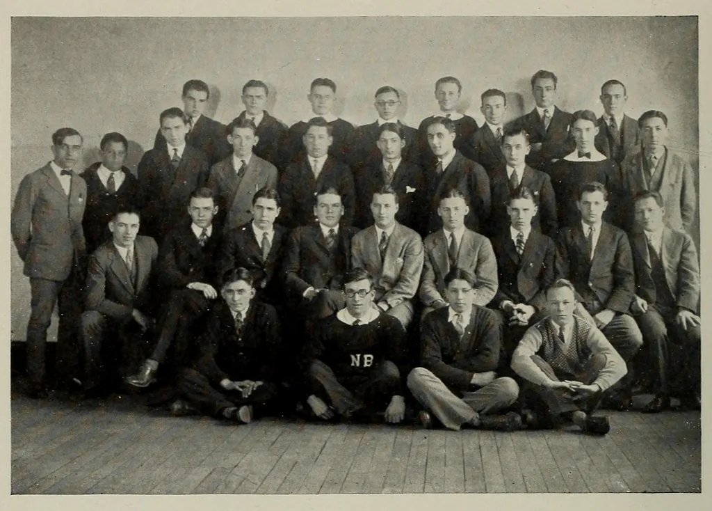 An illustration from The Fabricator : New Bedford Textile School yearbook, 1927, leaf 52