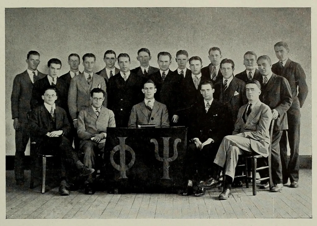 An illustration from The Fabricator : New Bedford Textile School yearbook, 1927, leaf 65