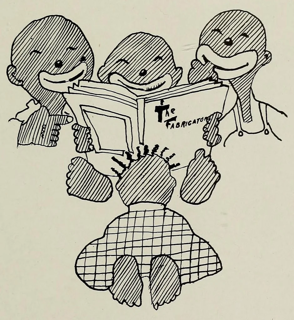 An illustration from The Fabricator : New Bedford Textile School yearbook, 1927, leaf 79