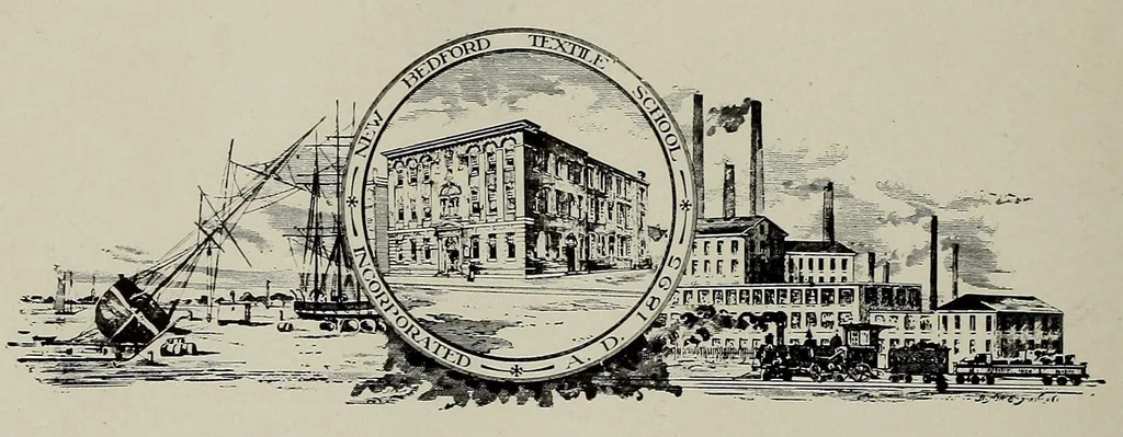 An illustration from The Fabricator : New Bedford Textile School yearbook, 1928, leaf 12