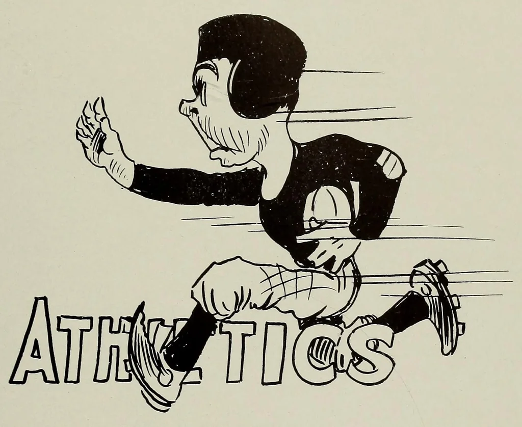 An illustration from The Fabricator : New Bedford Textile School yearbook, 1928, leaf 71