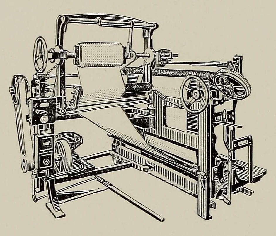 An illustration from The Fabricator : New Bedford Textile School yearbook, 1930, leaf 118