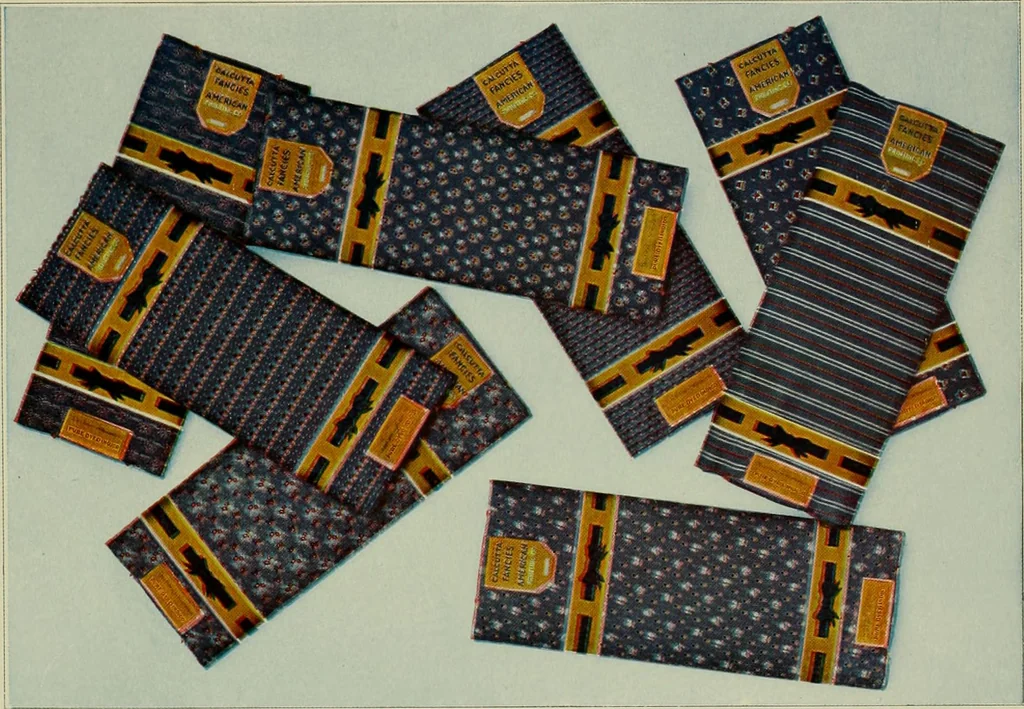 An illustration from Fabrics we are printing and how we do it, 1920, leaf 27