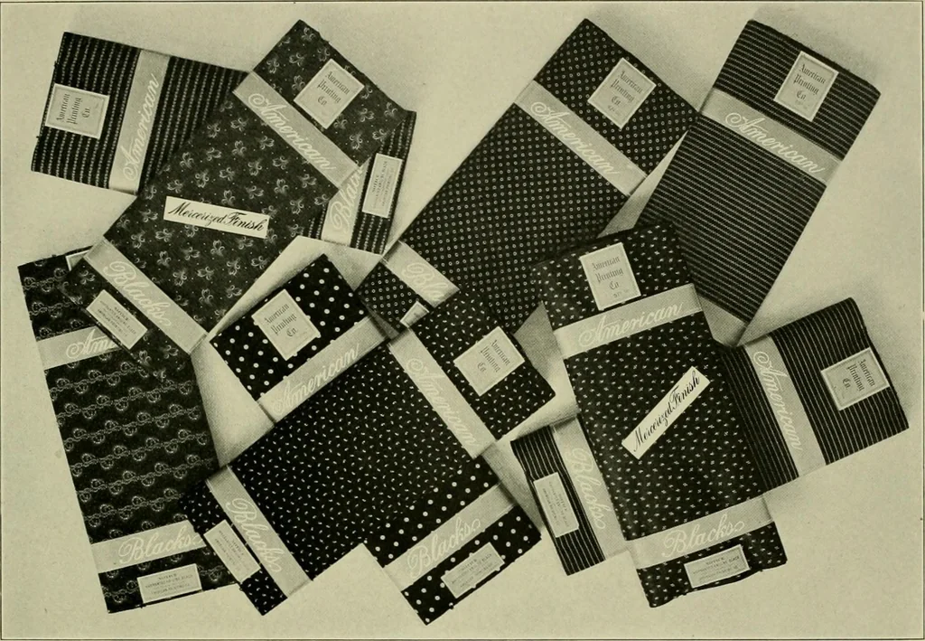 An illustration from Fabrics we are printing and how we do it, 1920, leaf 39
