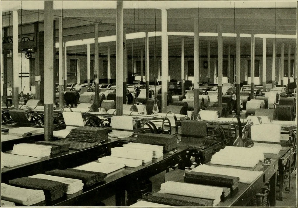 An illustration from Fabrics we are printing and how we do it, 1920, leaf 53
