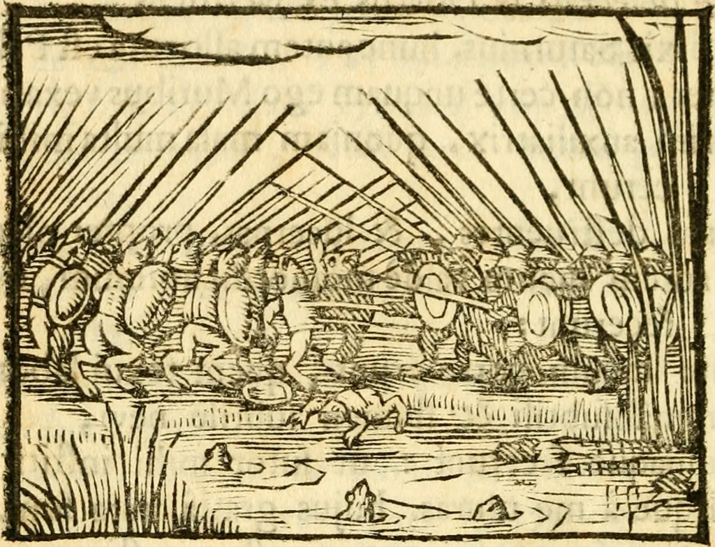 An illustration from Fabulae Aesopi graecaè et latinè, nunc denuo selectae, 1672, leaf 123
