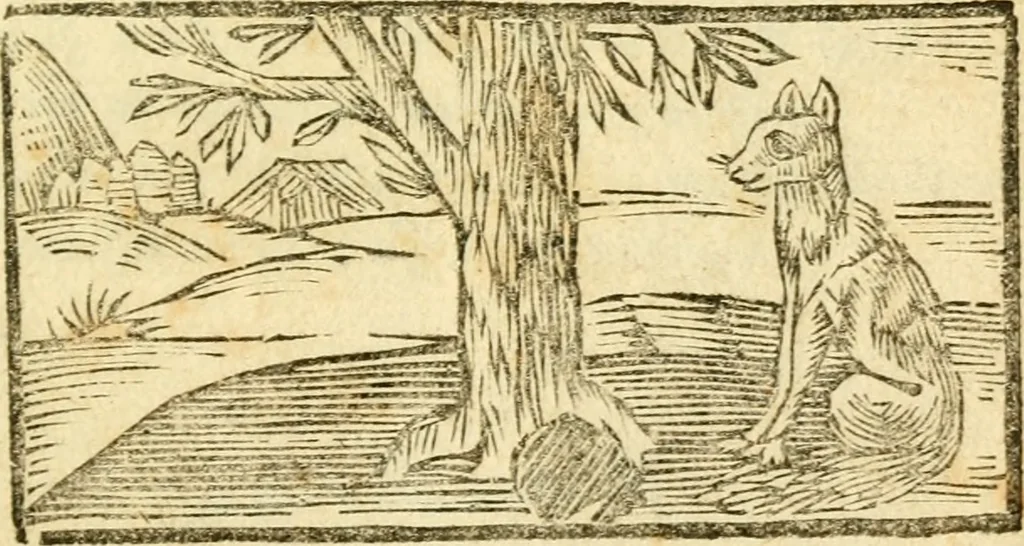 An illustration from Fabulae Aesopi graecaè et latinè, nunc denuo selectae, 1672, leaf 2