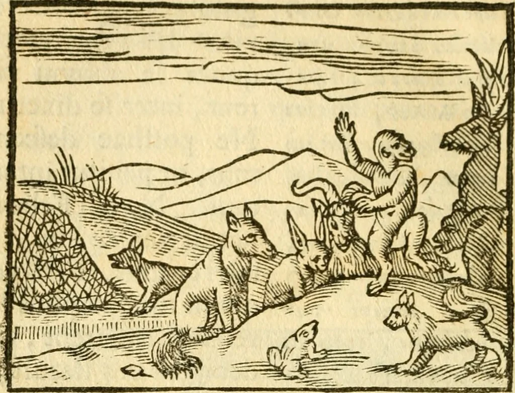 An illustration from Fabulae Aesopi graecaè et latinè, nunc denuo selectae, 1672, leaf 21
