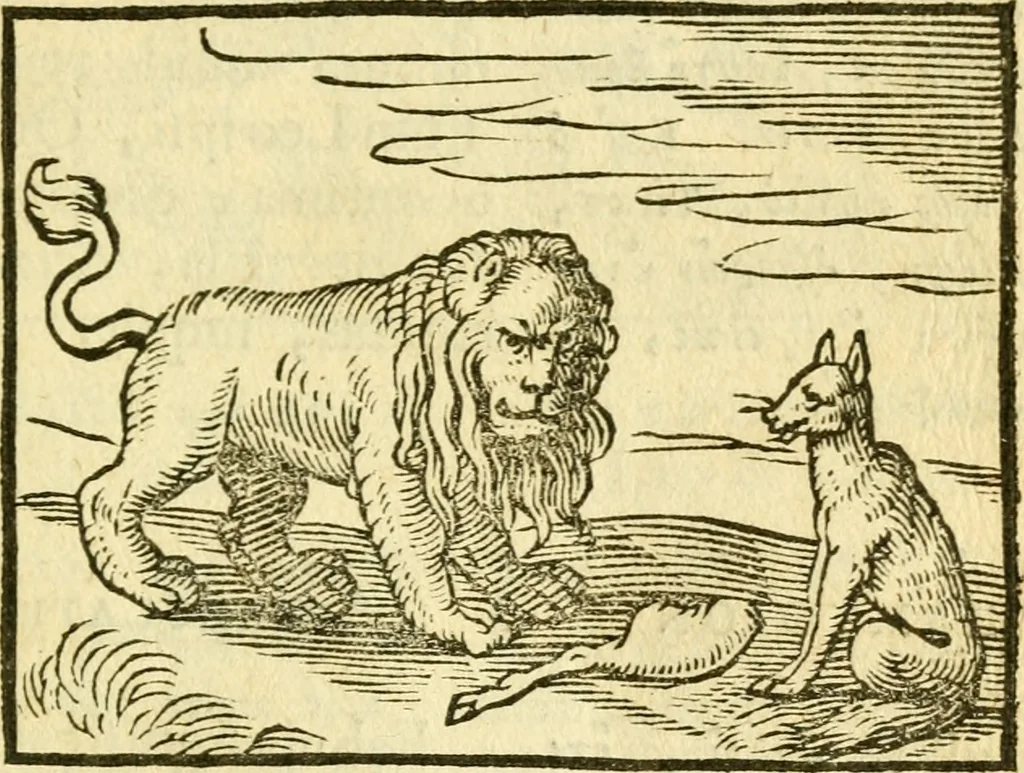 An illustration from Fabulae Aesopi graecaè et latinè, nunc denuo selectae, 1672, leaf 26