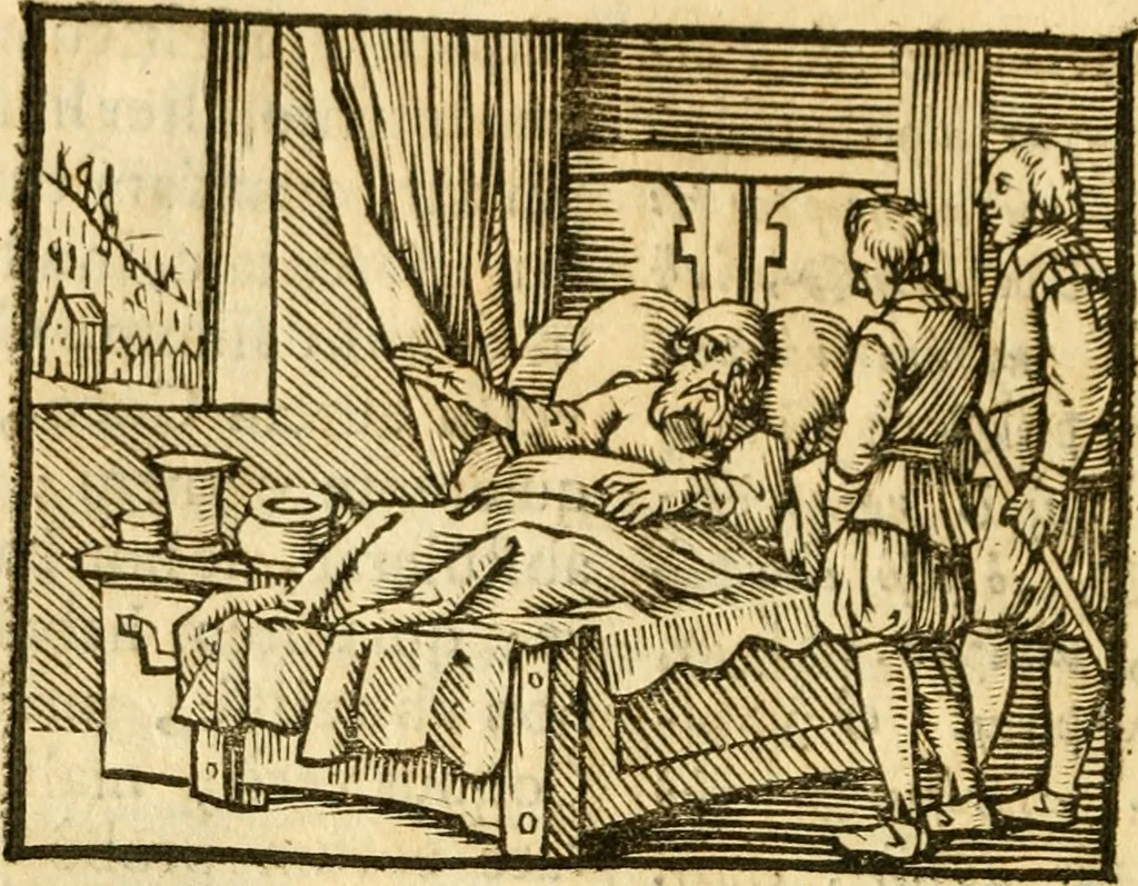 An illustration from Fabulae Aesopi graecaè et latinè, nunc denuo selectae, 1672, leaf 41