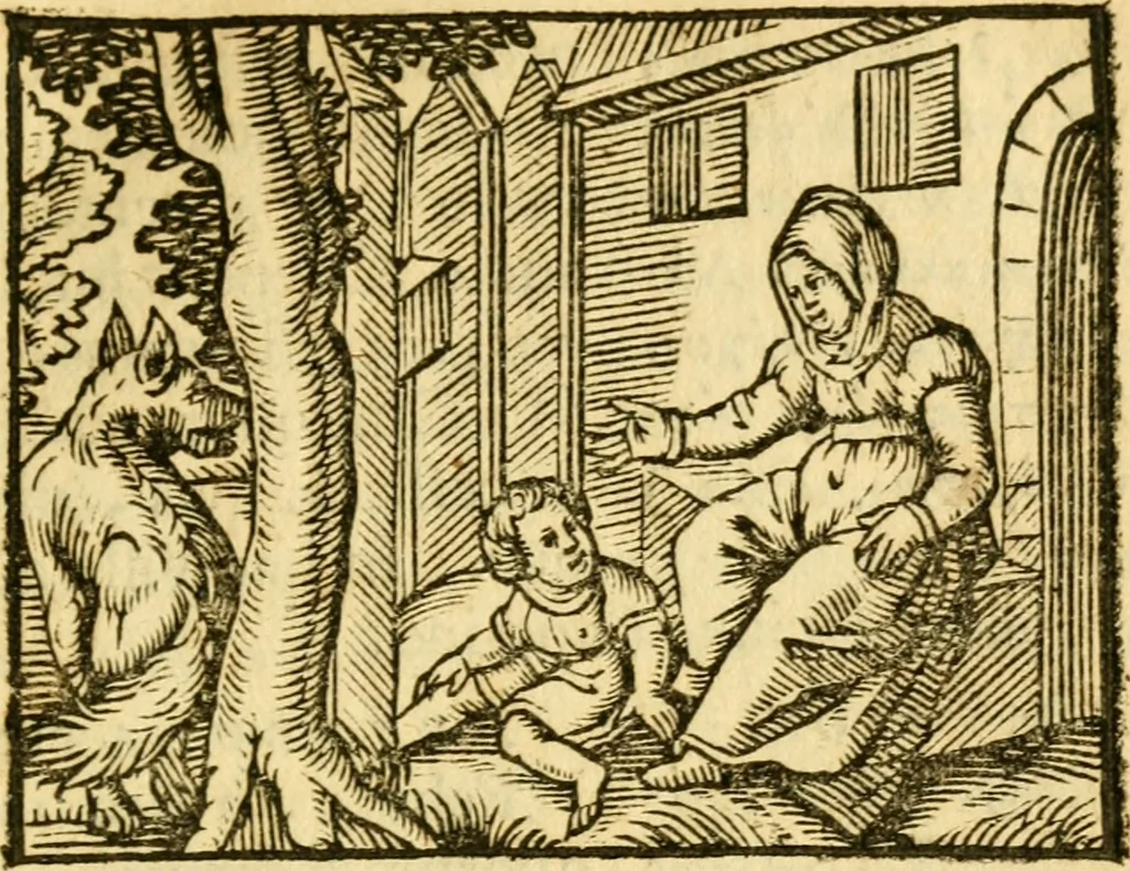 An illustration from Fabulae Aesopi graecaè et latinè, nunc denuo selectae, 1672, leaf 50