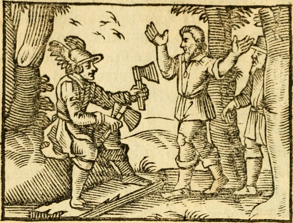 An illustration from Fabulae Aesopi graecaè et latinè, nunc denuo selectae, 1672, leaf 65