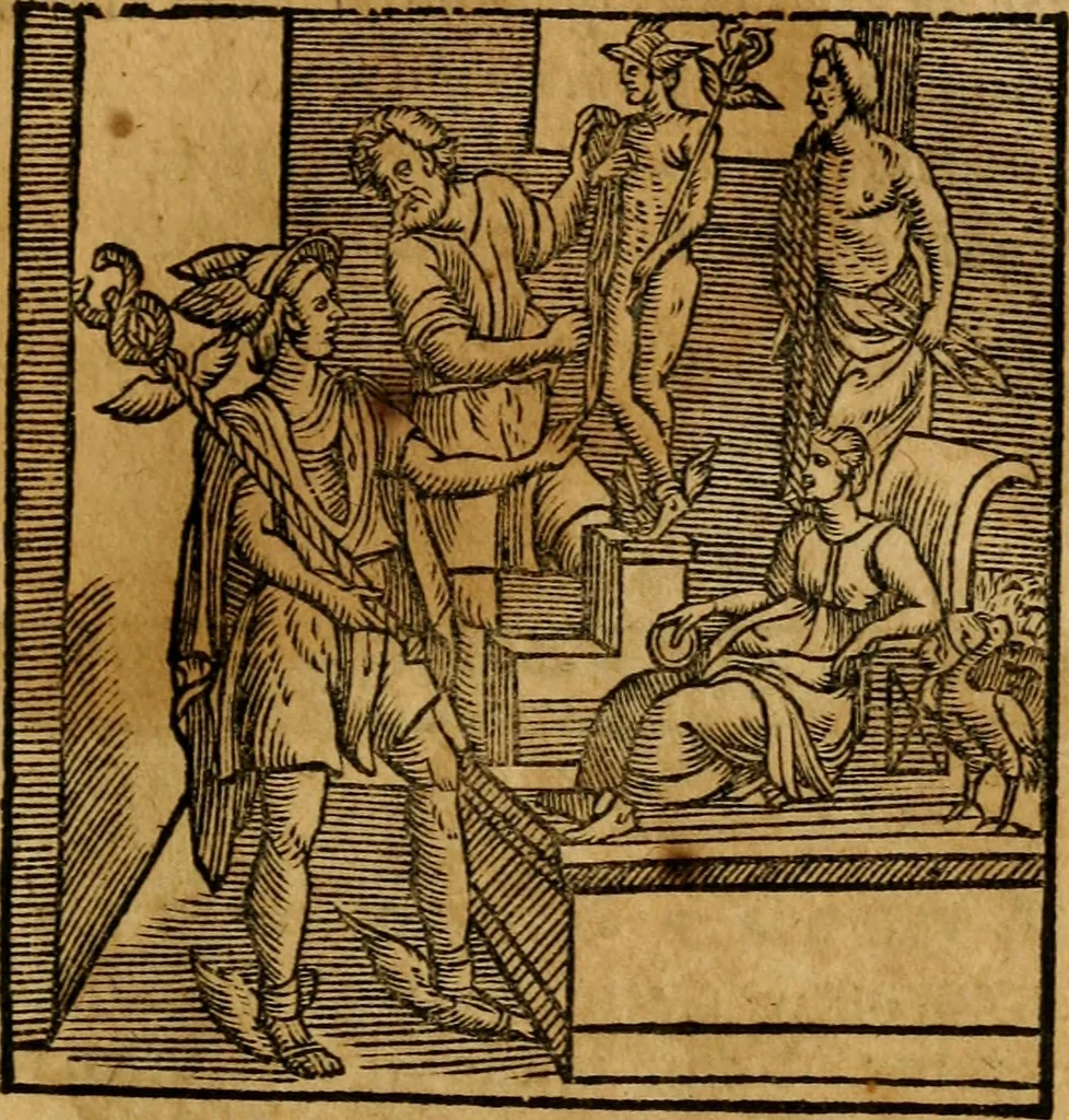 An illustration from Fabulae c. Aesopicae, 1590, leaf 100