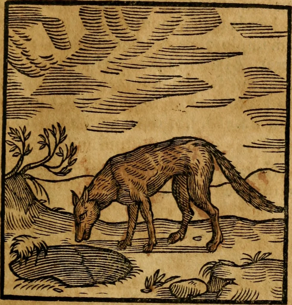 An illustration from Fabulae c. Aesopicae, 1590, leaf 132