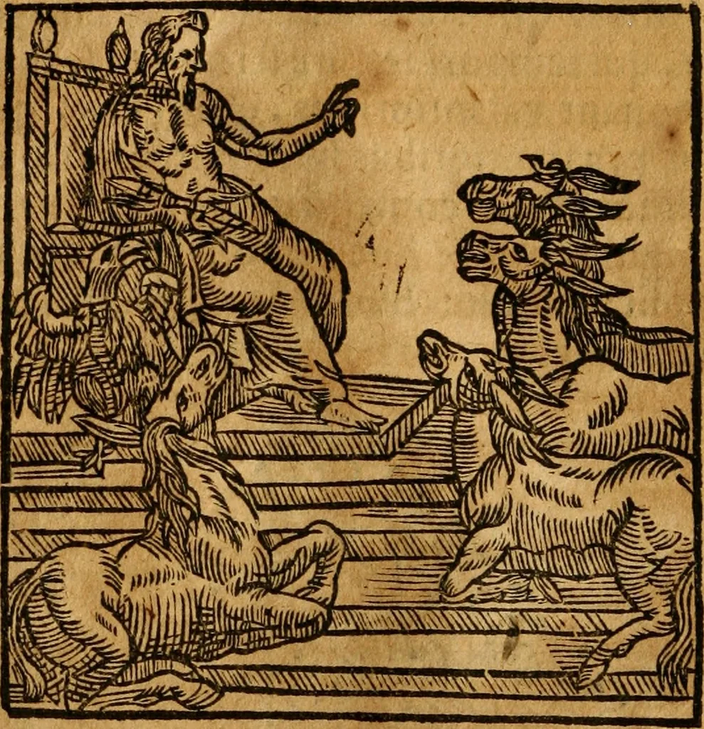 An illustration from Fabulae c. Aesopicae, 1590, leaf 137