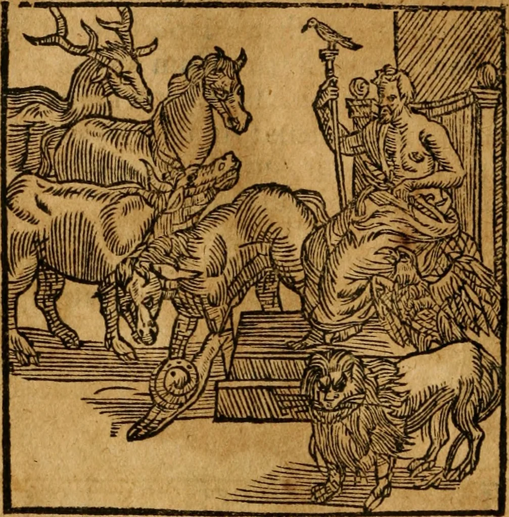 An illustration from Fabulae c. Aesopicae, 1590, leaf 149