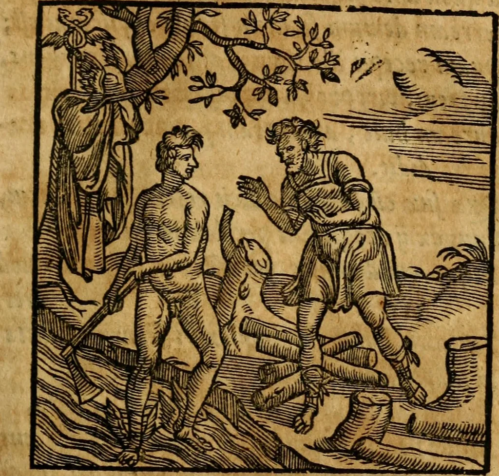 An illustration from Fabulae c. Aesopicae, 1590, leaf 164