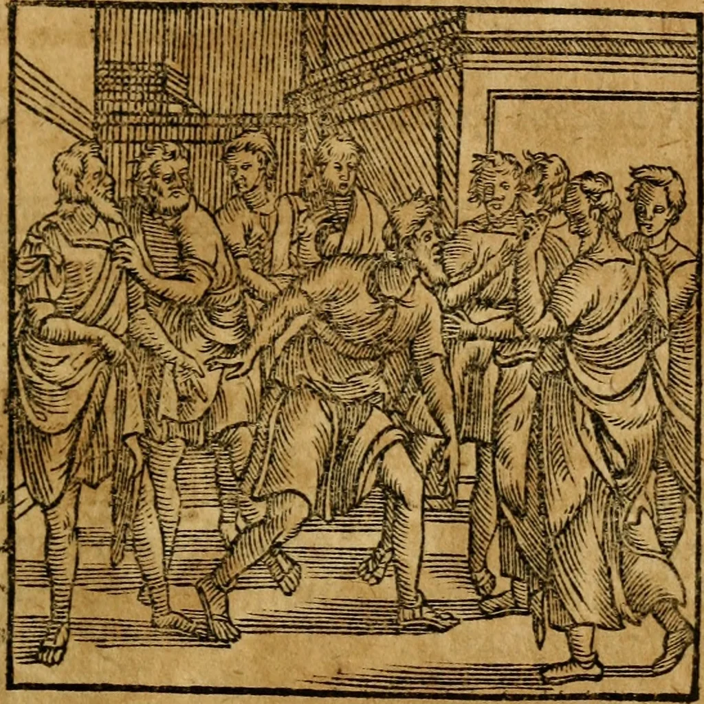 An illustration from Fabulae c. Aesopicae, 1590, leaf 170