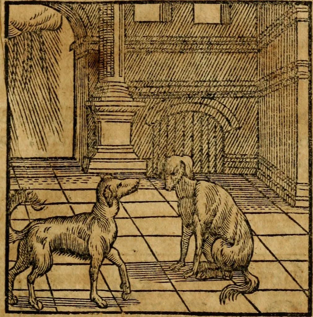An illustration from Fabulae c. Aesopicae, 1590, leaf 176