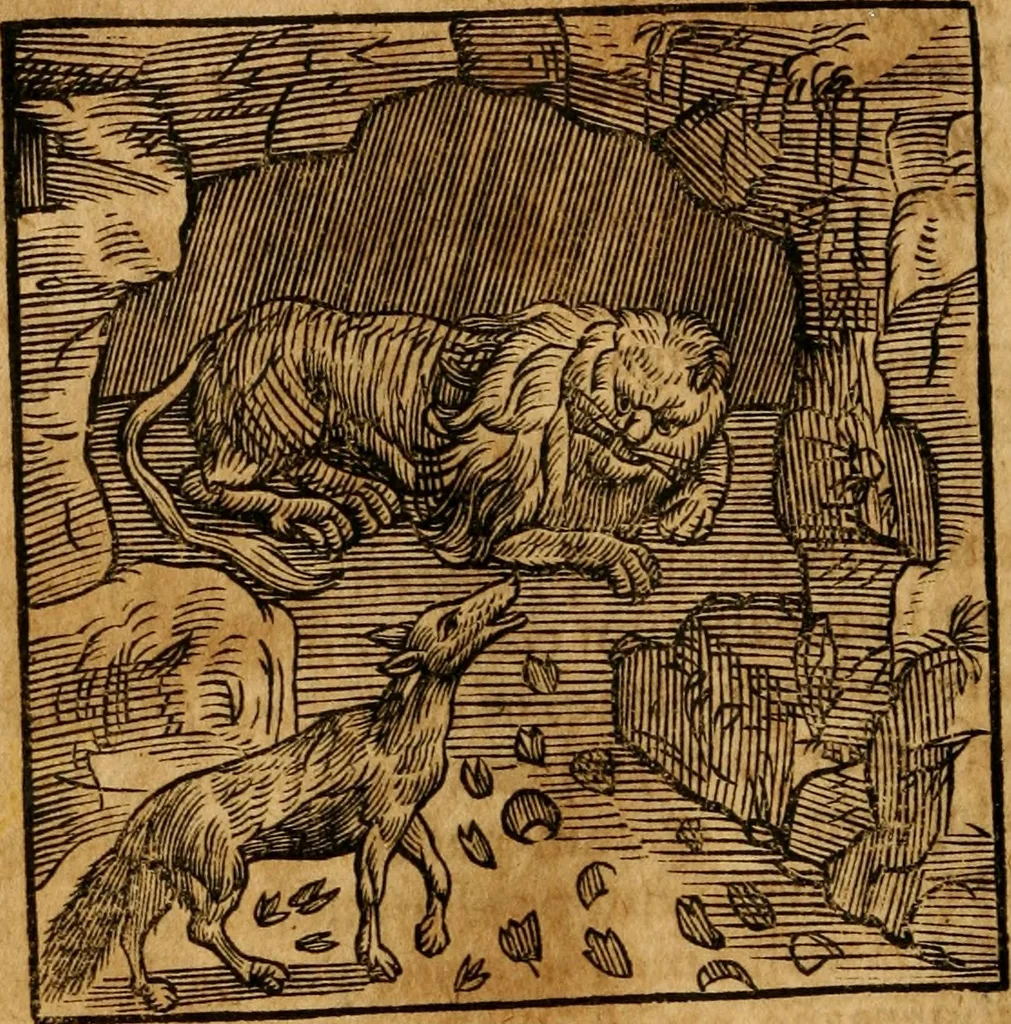 An illustration from Fabulae c. Aesopicae, 1590, leaf 193