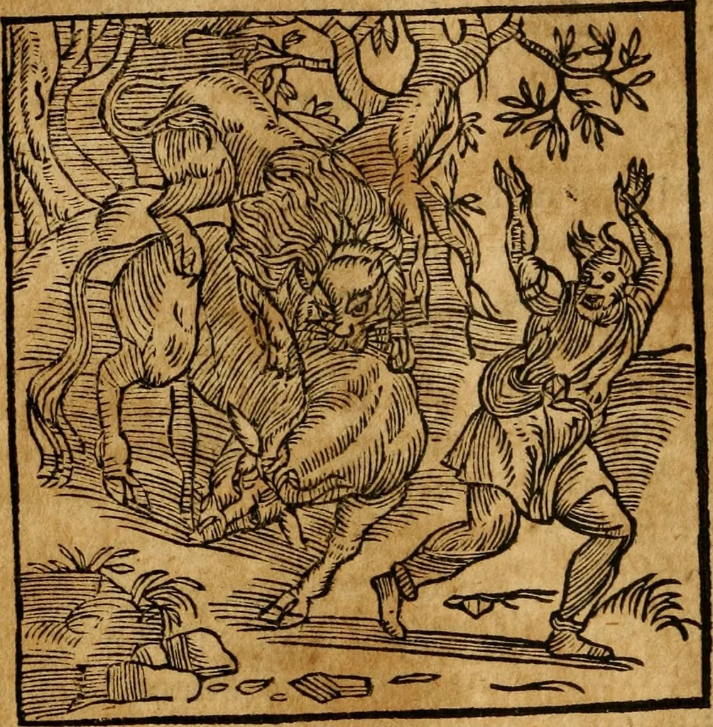 An illustration from Fabulae c. Aesopicae, 1590, leaf 195