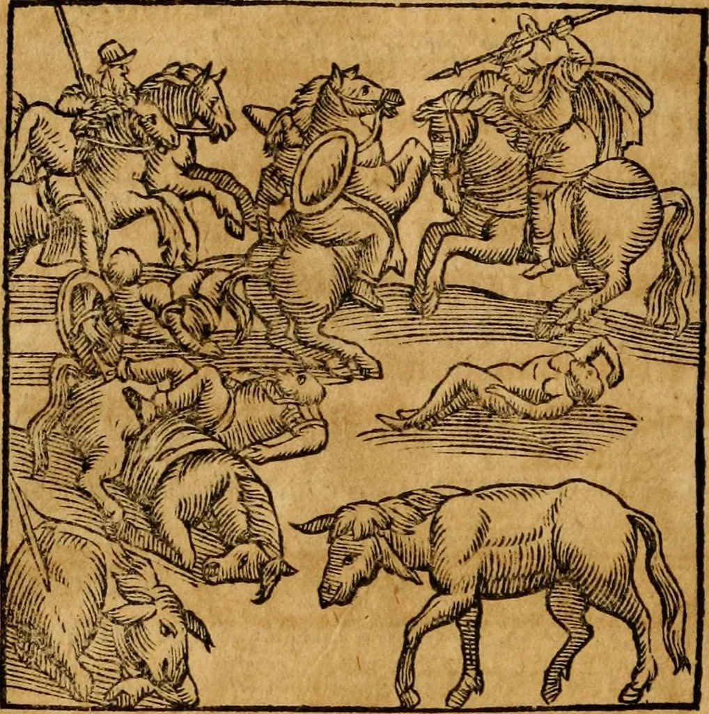 An illustration from Fabulae c. Aesopicae, 1590, leaf 215