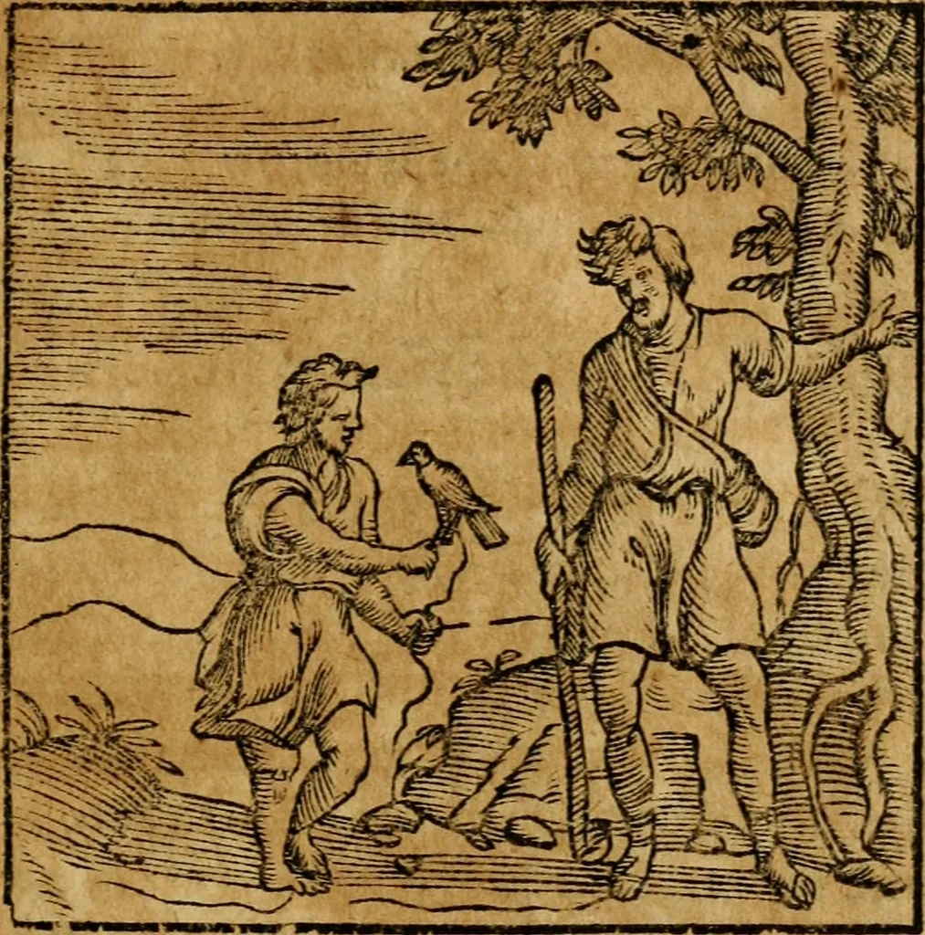 An illustration from Fabulae c. Aesopicae, 1590, leaf 218