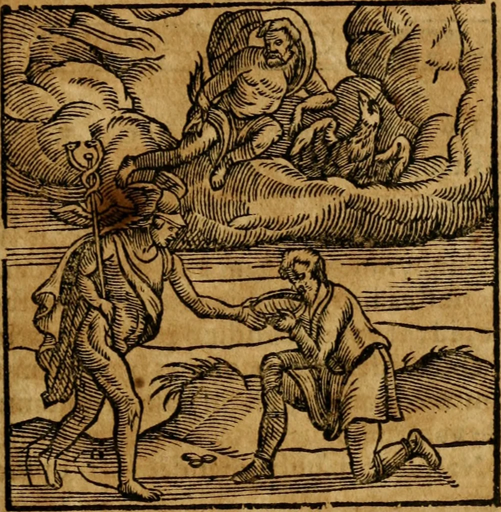An illustration from Fabulae c. Aesopicae, 1590, leaf 228