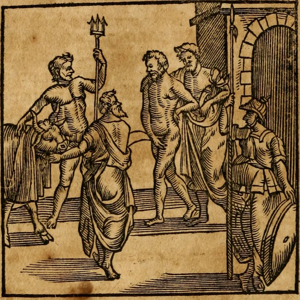 An illustration from Fabulae c. Aesopicae, 1590, leaf 233